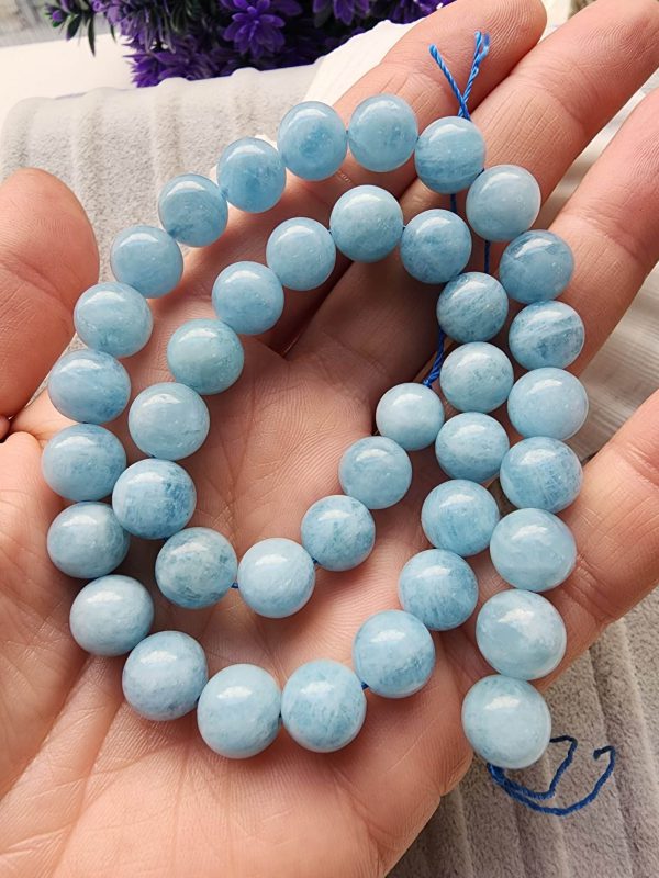 10 MM Akuamarin Doğal Taş AAA - Görsel 3