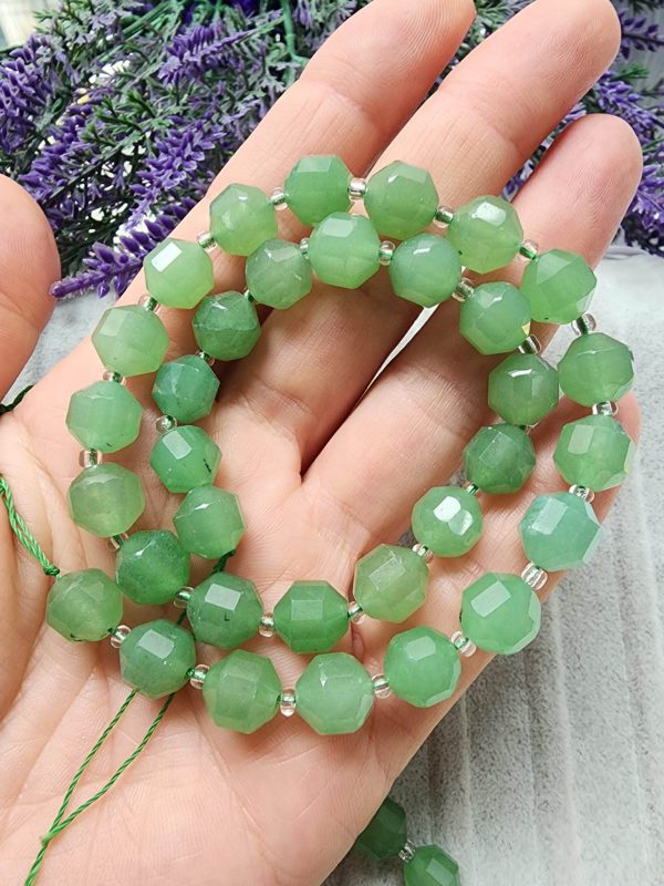10 MM Kristal Kesim Aventurin Doğal Taşı - Görsel 3