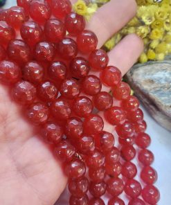 12 MM Faset Karnelyan Ceyt Kuvars Taşı