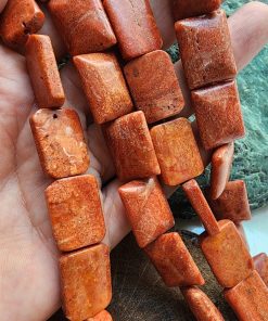 15x20 MM Dikdörtgen Mercan Taşı