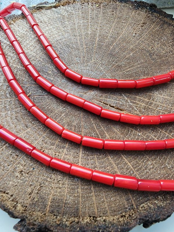 3X7 MM Silindir Mercan Doğal Taşı - Görsel 3