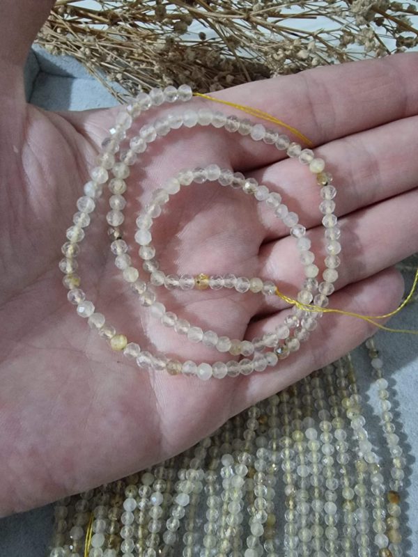 4 MM Rutil Kuvars Faset Kesim Doğal Taş - Görsel 3