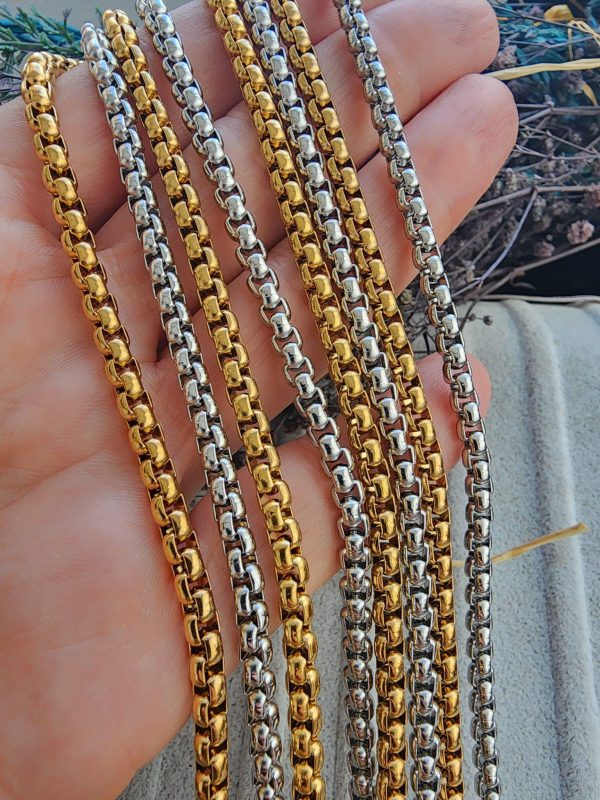 4 MM Yılan Çelik Takı Zinciri