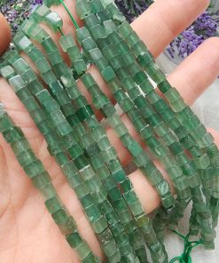 5x5 MM Küp Aventurin Doğal Taş