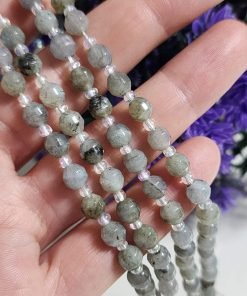 6 MM Çokgen Labradorit Doğal Taş Dizi AAA
