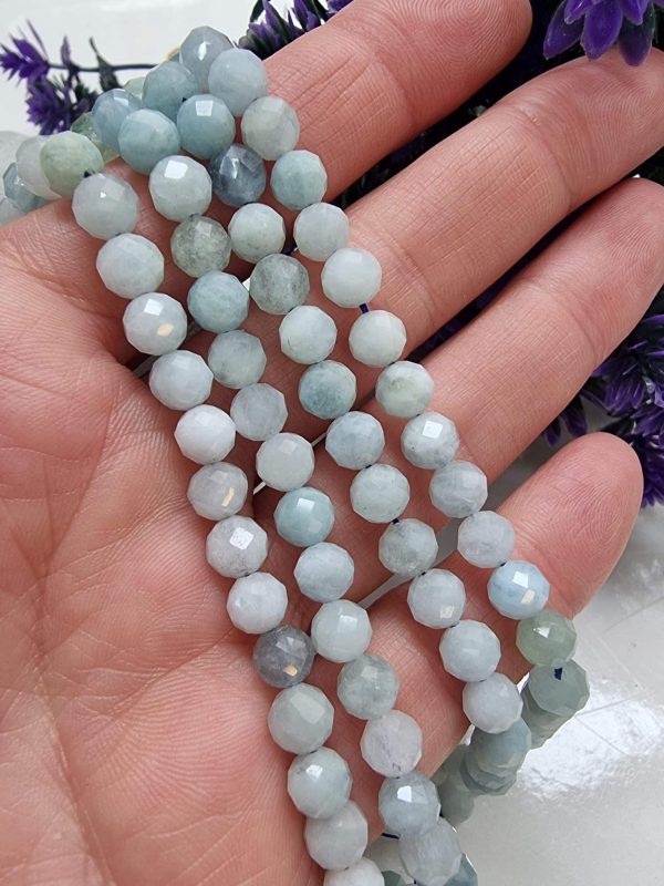 6 MM Faset Kesim Akuamarin Doğal Taş