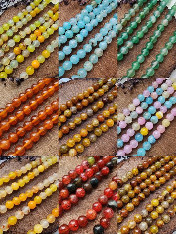 8 MM Akik Doğal Taş Boncuk Çeşitleri
