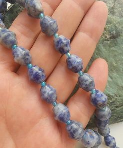 8 MM Amorf Bombeli Arpa Sodalit Taşı