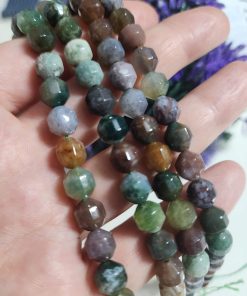 8 MM Çokgen Hint Akik Doğal Taşı