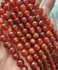 8 MM Faset Karnelyan Akik Taşı