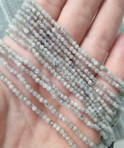 Labradorit Faset Kesim 2 MM Doğal Taş