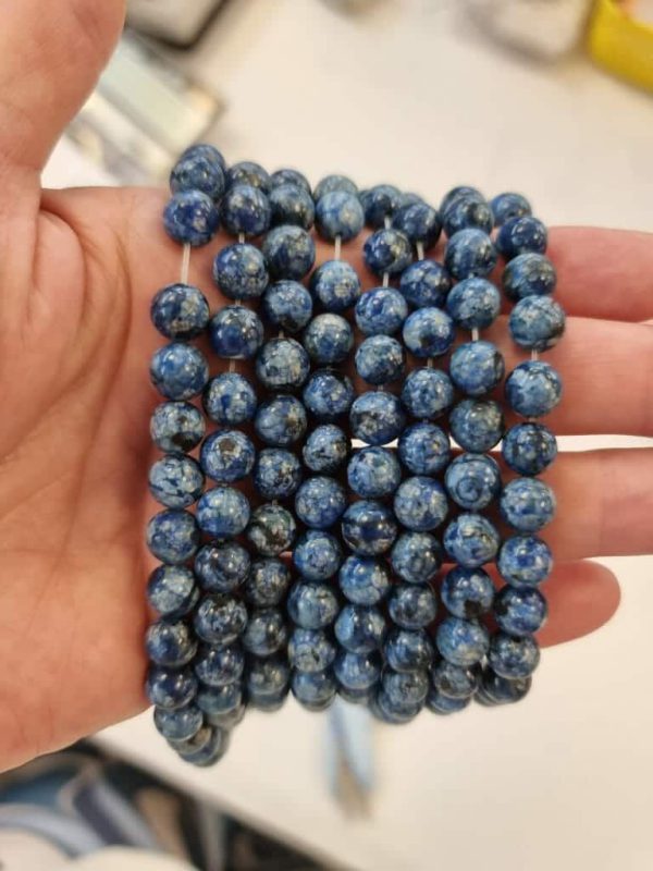 Mavi Beyaz Ceyt Doğal Taş 8 mm