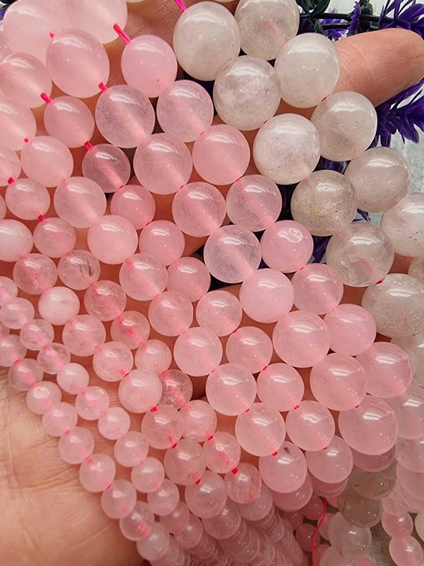 Doğal Küre Pembe Kuvars Taşı - Görsel 2