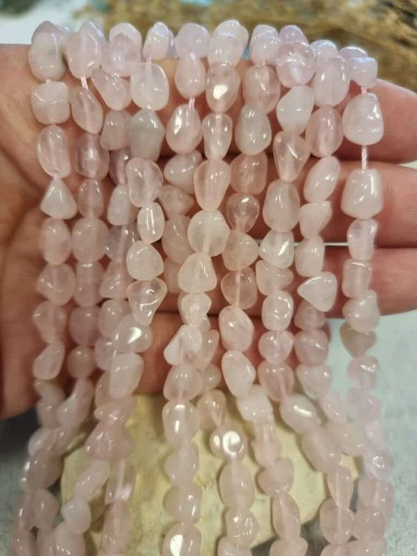Pembe Kuvars Doğal Taş Dizi Amorf Şekilli - Görsel 2