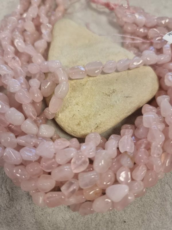 Pembe Kuvars Doğal Taş Dizi Amorf Şekilli - Görsel 5