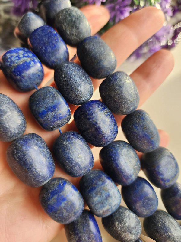 Premium Tambur Dizi Lapis Lazuli Taş