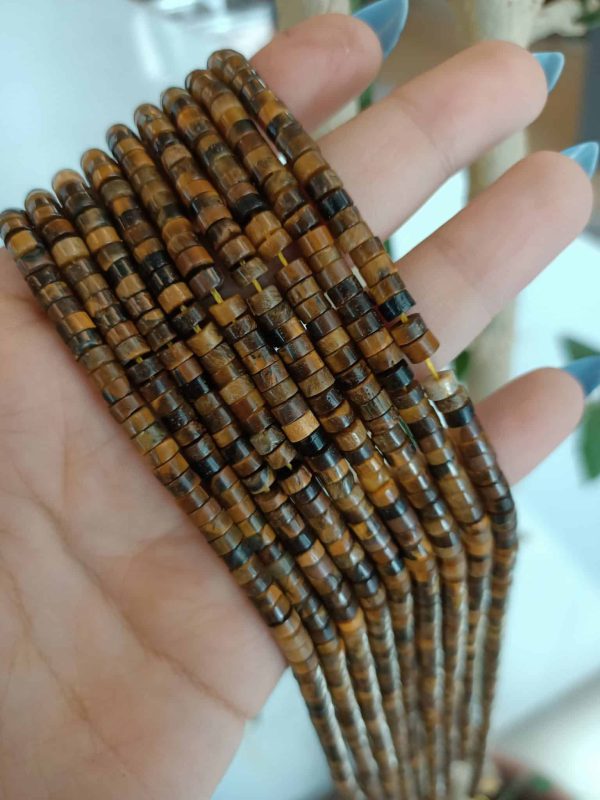 Rondela Kaplan Gözü Doğal Taş 4x2 MM
