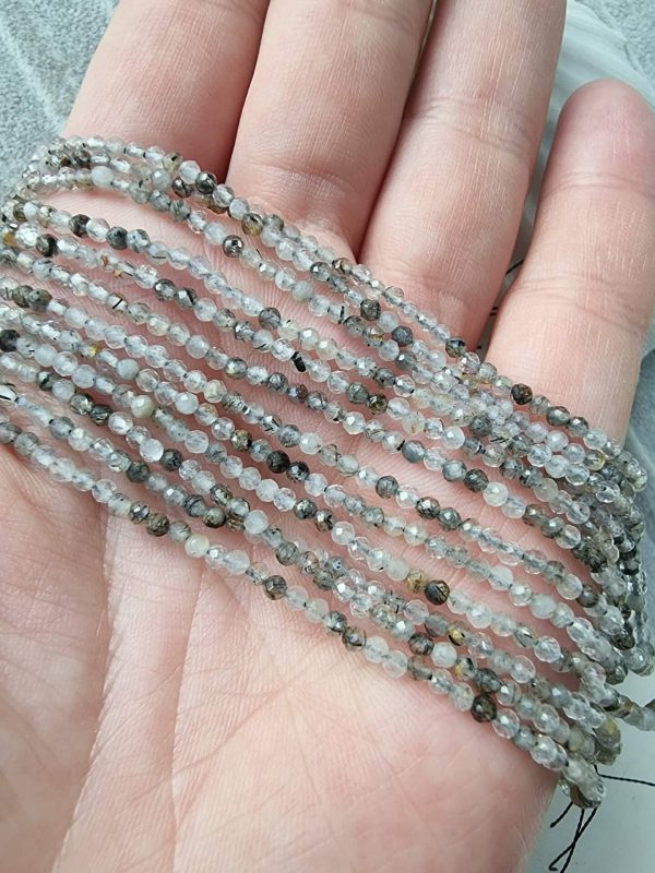 Rutil Kuvars Faset Kesim 2 MM Doğal Taş