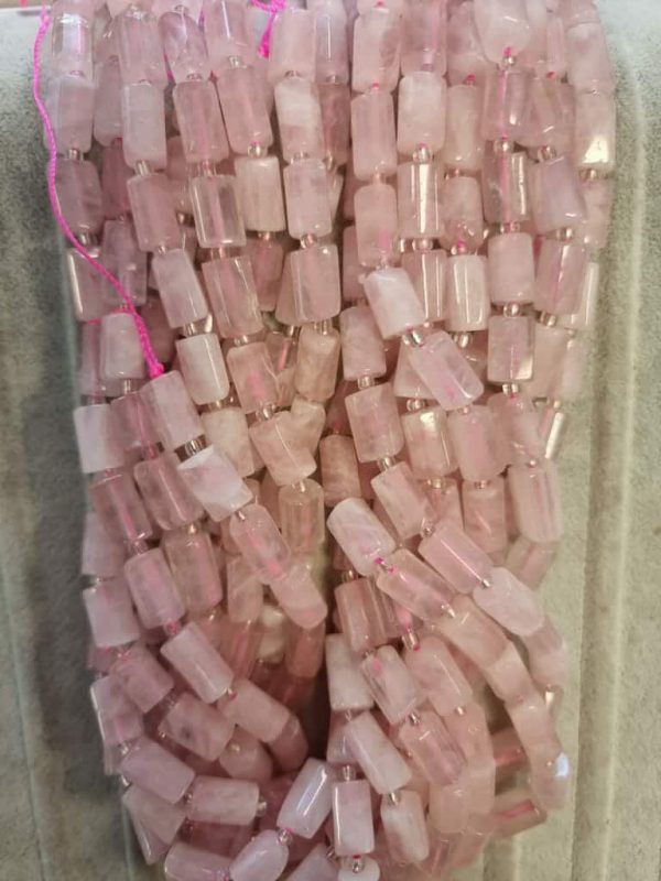 Silindir Pembe Kuvars Doğal Taş Dizi - Görsel 6