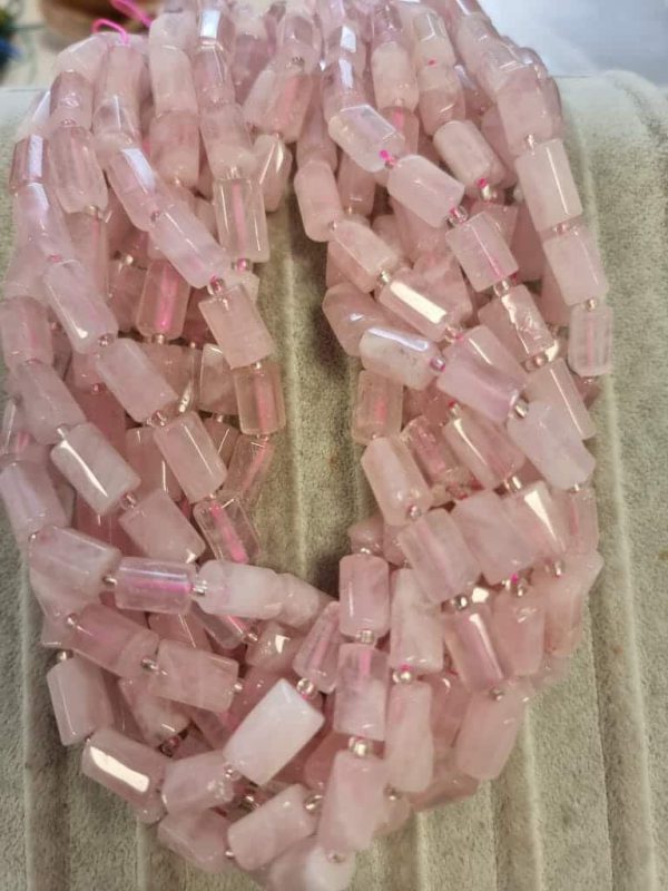 Silindir Pembe Kuvars Doğal Taş Dizi - Görsel 4
