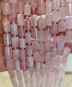 Silindir Pembe Kuvars Doğal Taş Dizi