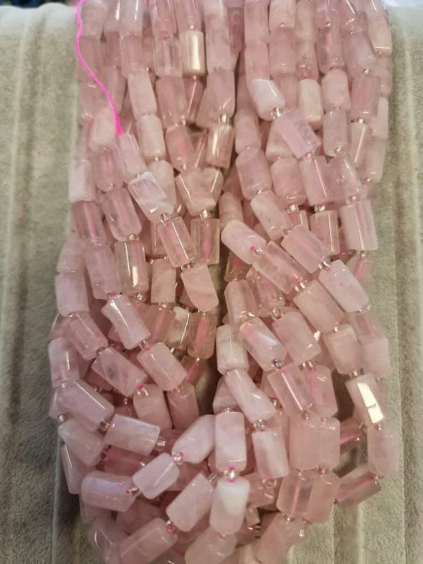 Silindir Pembe Kuvars Doğal Taş Dizi - Görsel 7