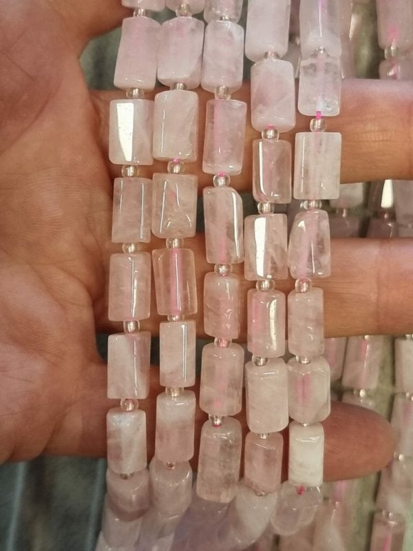 Silindir Pembe Kuvars Doğal Taş Dizi - Görsel 2