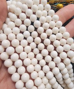 8 MM Orijinal Beyaz Mercan Taşı